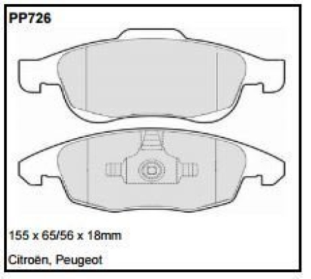 Black Diamond PP726 predator pad brake pad kit PP726