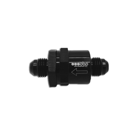 AN8 One Way Check Valve - Black OBPOWV-AN8