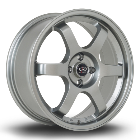 Rota Grid 17x8&quot; 4x100 ET35 Steelgrey wheels GRI28017C1P35PCSG0730