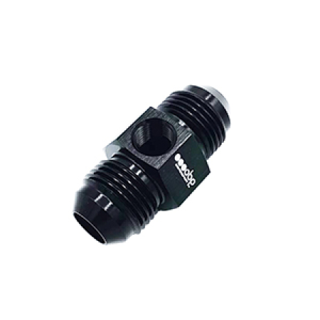 AN6 Male Adaptor W/ 1/8NPT Port - BLACK OBP-6-1/8PORT