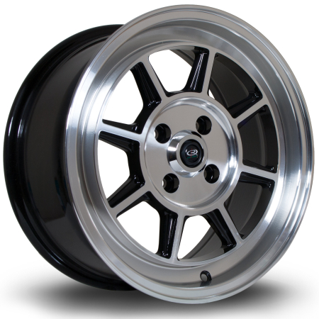 Rota BM8 15x7&quot; 4x100 ET35 PFBlack wheels SHAK7015C1P35RFYB0671