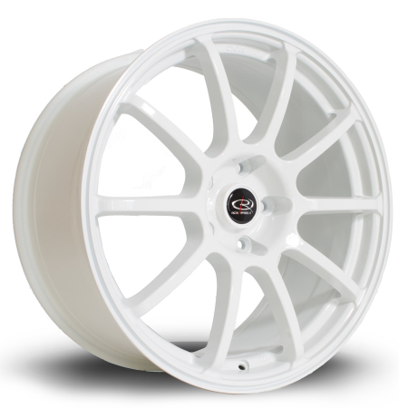 Rota Force 18x8.5&quot; 5x114.3 ET48 White wheels GFOR8518D1P48PCWH0730