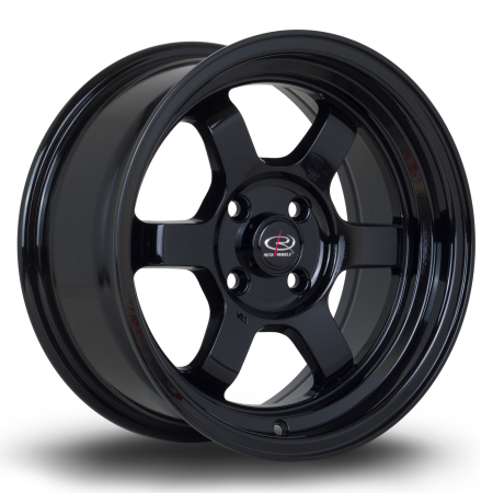 Rota Grid-V 15x7&quot; 4x100 ET20 Black wheels GRIV7015C1P20PCYB0671