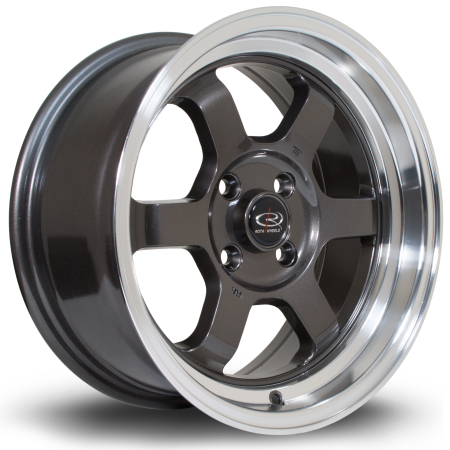 Rota Grid-V 15x7&quot; 4x100 ET20 RLGunmetal wheels GRIV7015C1P20RLGM0671