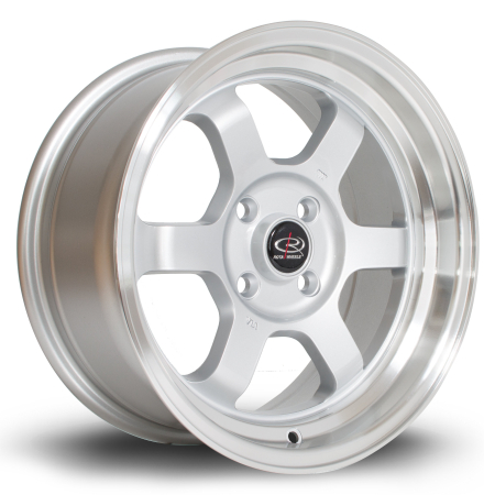 Rota Grid-V 15x7&quot; 4x100 ET20 RLSilver wheels GRIV7015C1P20RLPS0671