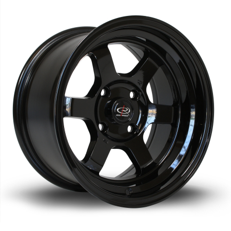 Rota Grid-V 15x8&quot; 4x100 ET0 Black wheels GRIV8015C1P00PCYB0671