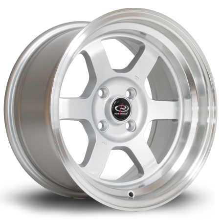 Rota Grid-V 15x8&quot; 4x100 ET0 RLSilver wheels GRIV8015C1P00RLPS0671