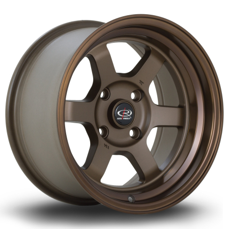 Rota Grid-V 15x8&quot; 4x100 ET0 SPBronze wheels GRIV8015C1P00PCBS0671