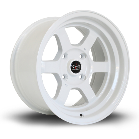 Rota Grid-V 15x8&quot; 4x100 ET0 White wheels GRIV8015C1P00PCWH0671