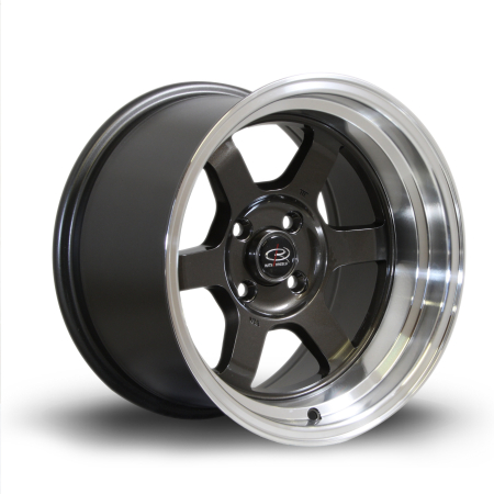 Rota Grid-V 15x9&quot; 4x100 ET0 RLGunmetal wheels GRIV9015C1P00RLGM0671