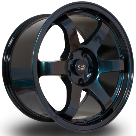 Rota Grid 17x9&quot; 5x114.3 ET25 NeoChrome wheels IKR19017D1P25PCCM0730