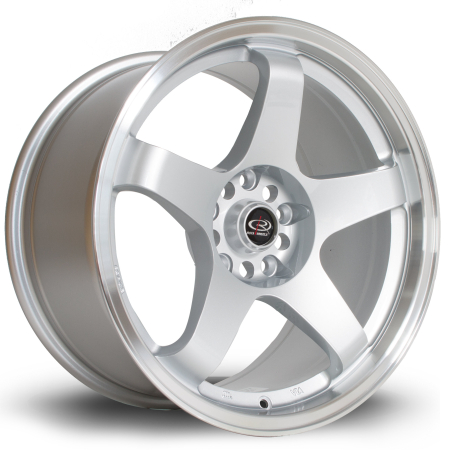 Rota GTR 17x9.5&quot; 5x114.3 ET30 RLSilver wheels P45R9517D1P30RLPS0730