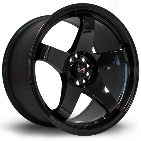 Rota GTR 18x9.5&quot; 5x114.3 ET30 Black wheels P45R9518D1P30PCYB0730