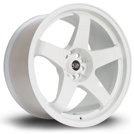 Rota GTR 18x9.5&quot; 5x114.3 ET30 White wheels P45R9518D1P30PCWH0730