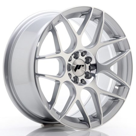 JR Wheels JR18 17x8 ET35 4x100/114 Silver Machined JR18178043573SM