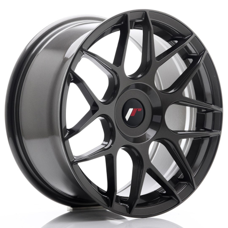 JR Wheels JR18 17x8 ET35 Blank Hyper Gray JR181780XX3567HG