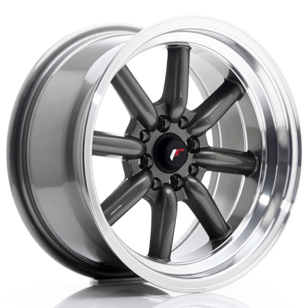 JR Wheels JR19 16x8 ET-20-0 BLANK Gun Metal JR191680XXM2074GM