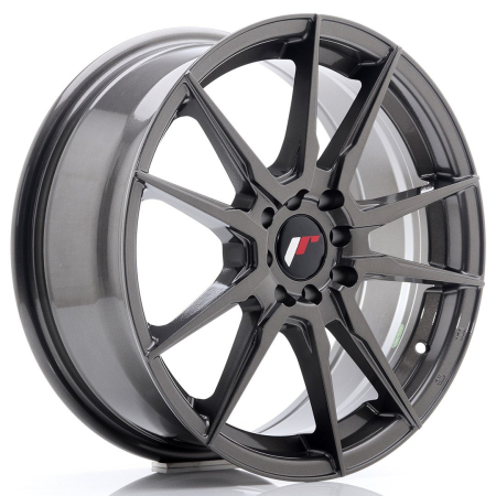 JR Wheels JR21 17x7 ET40 5x100/114 Hyper Gray JR21177054074HG