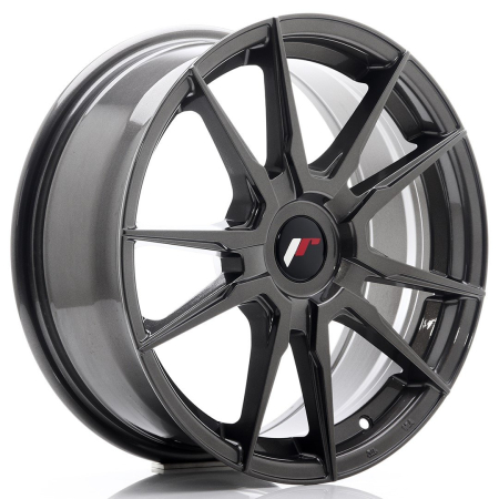 JR Wheels JR21 17x7 ET25-40 Blank Hyper Gray JR211770XX2574HG