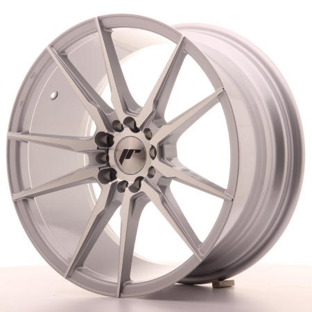 JR Wheels JR21 18x8,5 ET40 5x112/114 Silver Machined JR211885ML4074SM