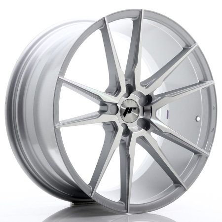 JR Wheels JR21 21x10 ET15-48 5H BLANK Silver Machined Face JR2121105X1574SM