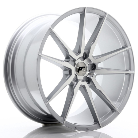 JR Wheels JR21 21x11 ET15-55 5H BLANK Silver Machined Face JR2121115X1574SM