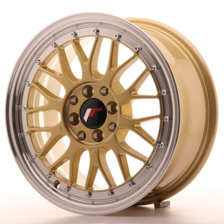 JR Wheels JR23 16x7 ET40 4x100/114,3 Gold w/Machined Lip JR23167044067GD