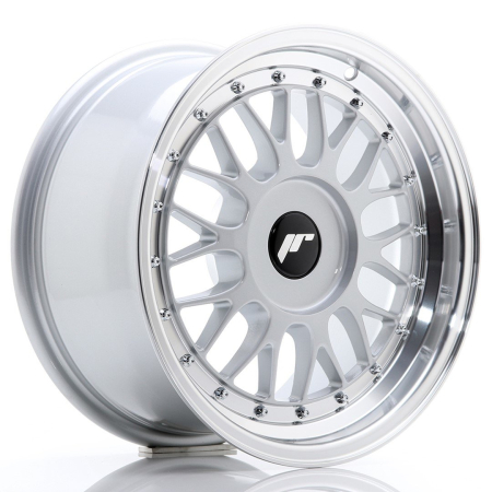 JR Wheels JR23 16x8 ET20-45 BLANK Hyper Silver w/Machined Lip JR231680XX2067HS1