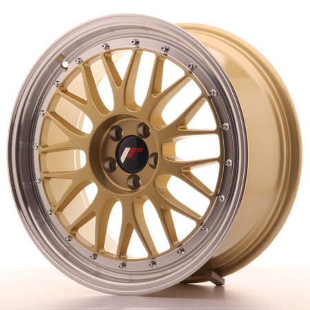 JR Wheels JR23 18x8 ET40 5x112 Gold w/Machined Lip JR2318805L4066GD