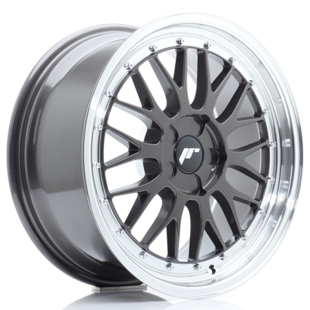 JR Wheels JR23 18x8,5 ET25-48 5H BLANK Hyper Gray w/Machined Lip JR2318855X2574HG