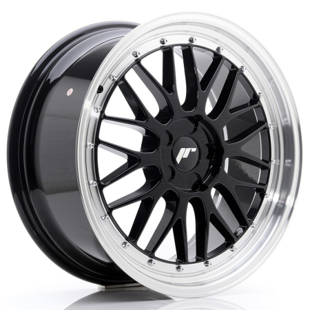 JR Wheels JR23 19x8,5 ET20-50 5H BLANK Gloss Black w/Machined Lip JR2319855X2074GB