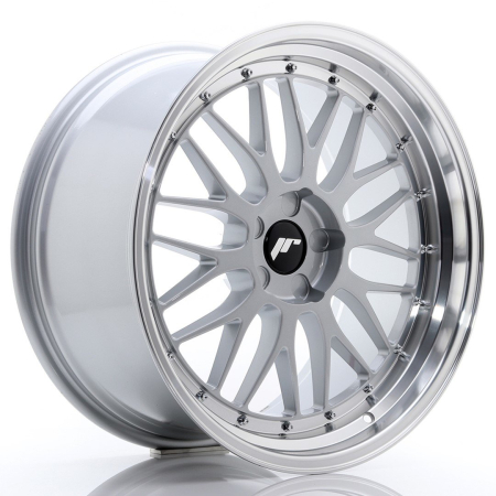 JR Wheels JR23 20x10 ET20-38 5H BLANK Hyper Silver w/Machined Lip JR2320105X2074HS1