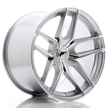 JR Wheels JR25 19x11 ET20-40 5H BLANK Silver Machined Face JR2519115X2074SM