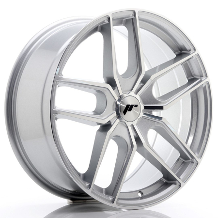 JR Wheels JR25 19x8,5 ET20-40 5H BLANK Silver Machined Face JR2519855X2074SM