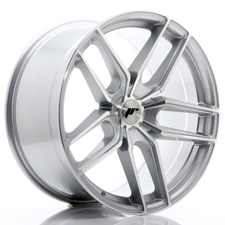 JR Wheels JR25 20x10 ET20-40 5H BLANK Silver Machined Face JR2520105X2074SM