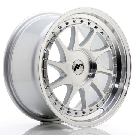 JR Wheels JR26 17x9 ET20-35 BLANK Silver Machined Face JR261790XX2074SM