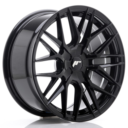 JR Wheels JR28 17x8 ET25-40 BLANK Gloss Black JR281780XX2574GB