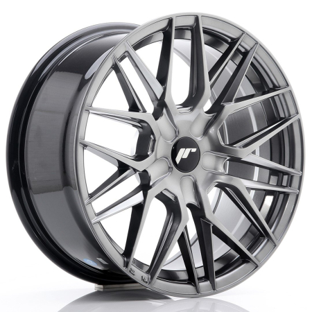 JR Wheels JR28 17x8 ET25-40 BLANK Hyper Black JR281780XX2574HB