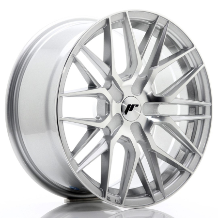 JR Wheels JR28 17x8 ET25-40 BLANK Silver Machined Face JR281780XX2574SM