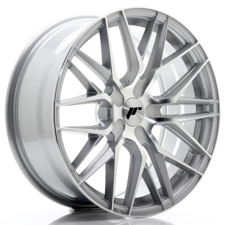 JR Wheels JR28 18x7,5 ET20-40 BLANK Silver Machined Face JR281875XX2074SM