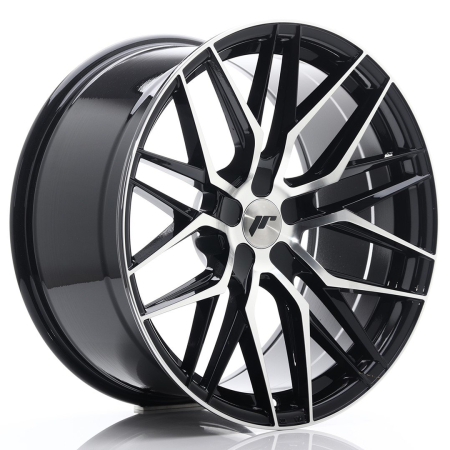 JR Wheels JR28 20x10 ET20-40 5H BLANK Gloss Black Machined Face JR2820105X2074GBM