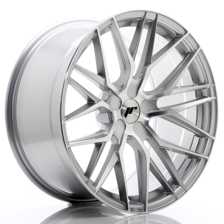 JR Wheels JR28 20x10 ET20-40 5H BLANK Silver Machined Face JR2820105X2074SM