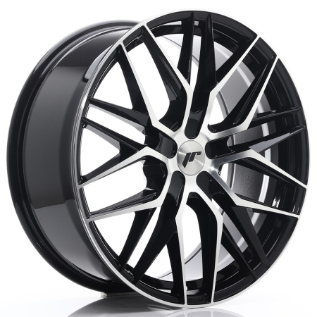 JR Wheels JR28 21x9 ET15-45 5H BLANK Gloss Black Machined Face JR2821905X1574GBM