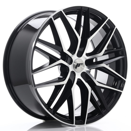 JR Wheels JR28 22x9 ET30-45 5H BLANK Gloss Black Machined Face JR2822905X3074GBM