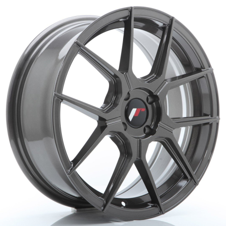 JR Wheels JR30 17x7 ET40 4x100 Hyper Gray JR3017704H4067HG