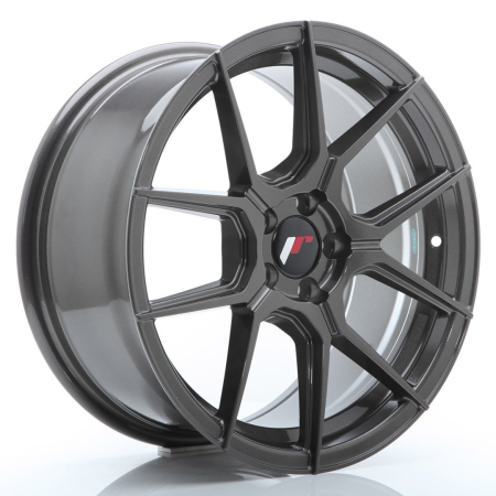 JR Wheels JR30 17x8 ET40 5x100 Hyper Gray JR3017805K4067HG