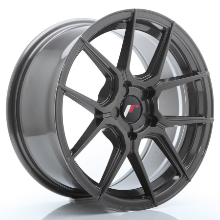 JR Wheels JR30 17x8 ET20-40 5H BLANK Hyper Gray JR3017805X2074HG