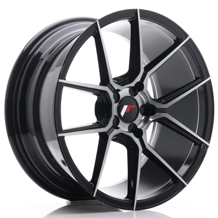 JR Wheels JR30 18x8,5 ET20-40 5H BLANK Black Brushed w/Tinted Face JR3018855X2074GBBF