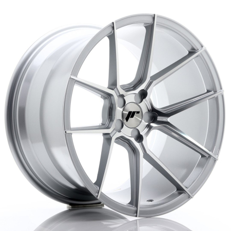 JR Wheels JR30 19x11 ET15-40 5H BLANK Silver Machined Face JR3019115X1574SM