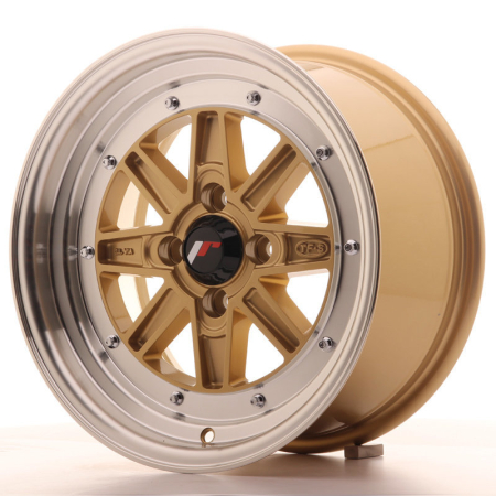 JR Wheels JR31 15x7.5 ET20 4x100 Gold w/Machined Lip JR3115754H2073GDL